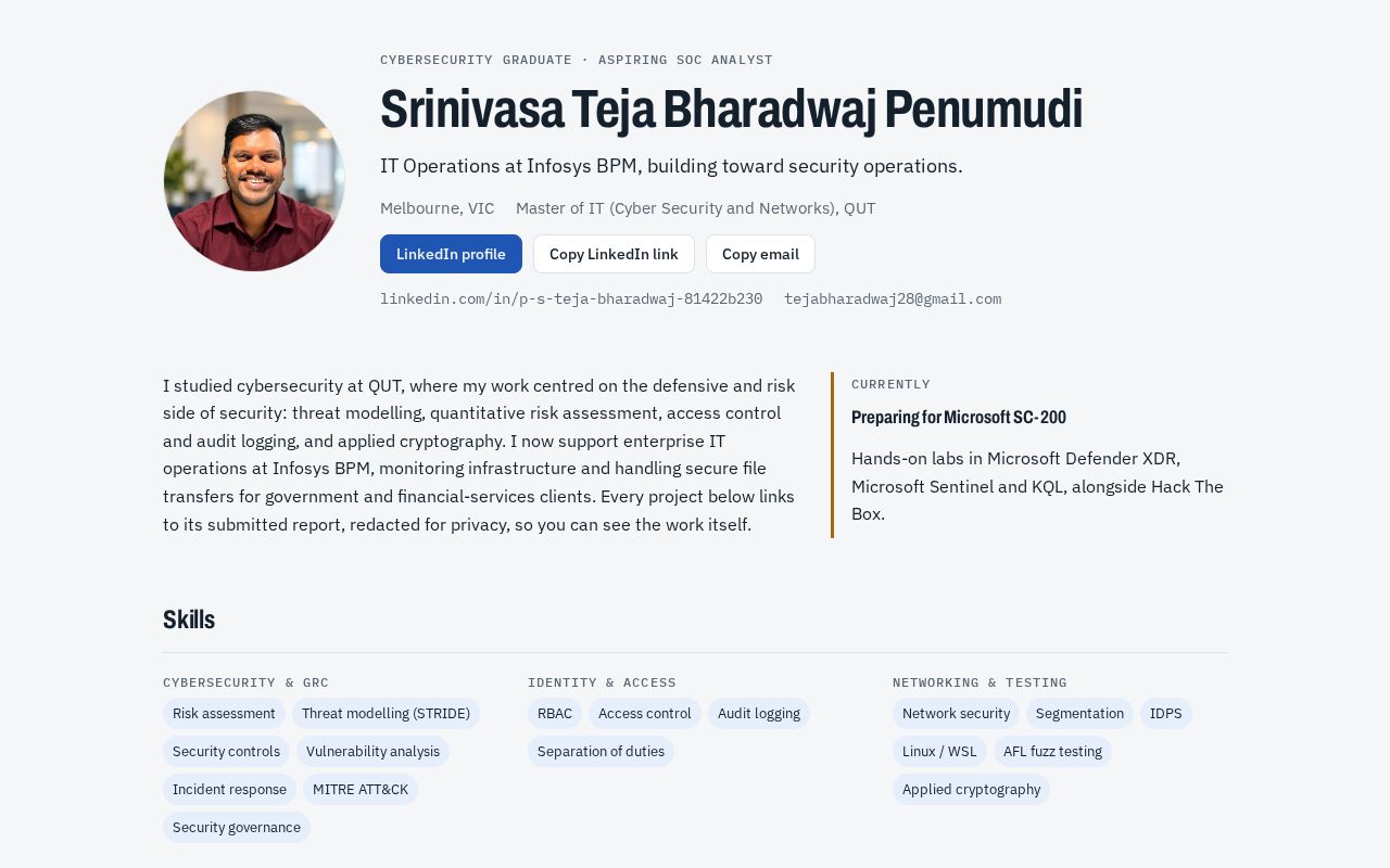 Preview of Teja Bharadwaj