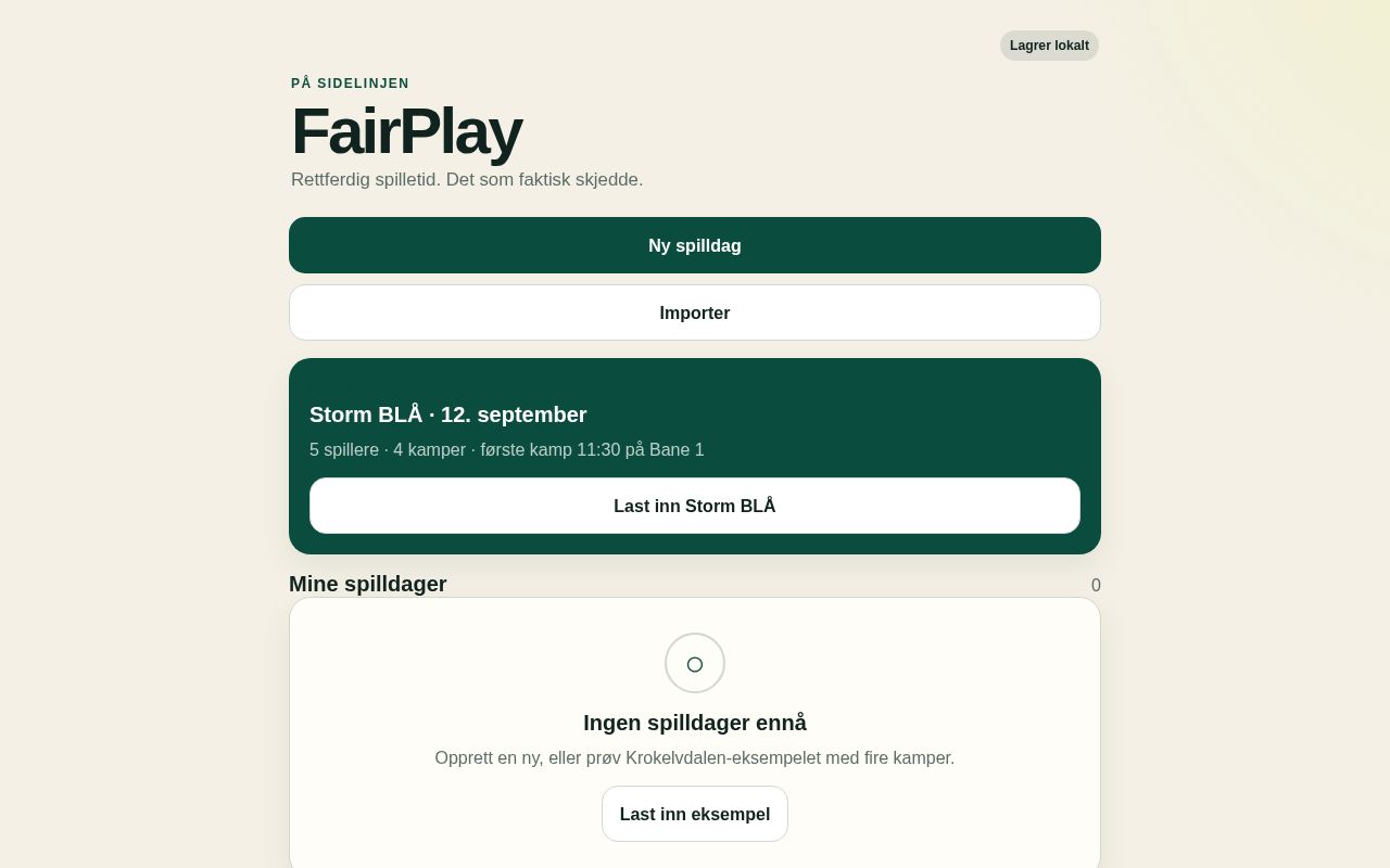 Preview of A client-side PWA for fair play