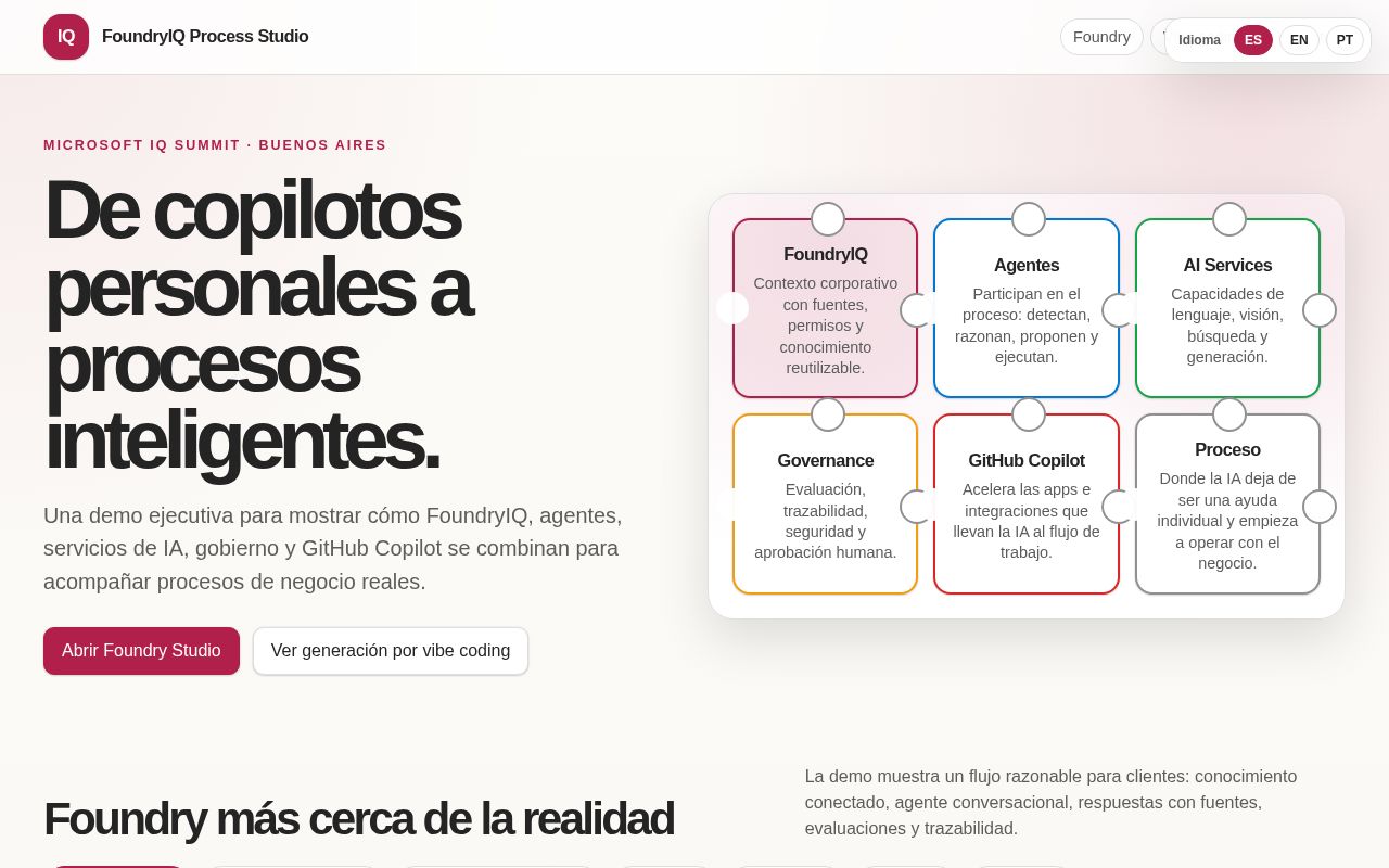 Preview of Demo Foundry Iq Procesos Inteligentes