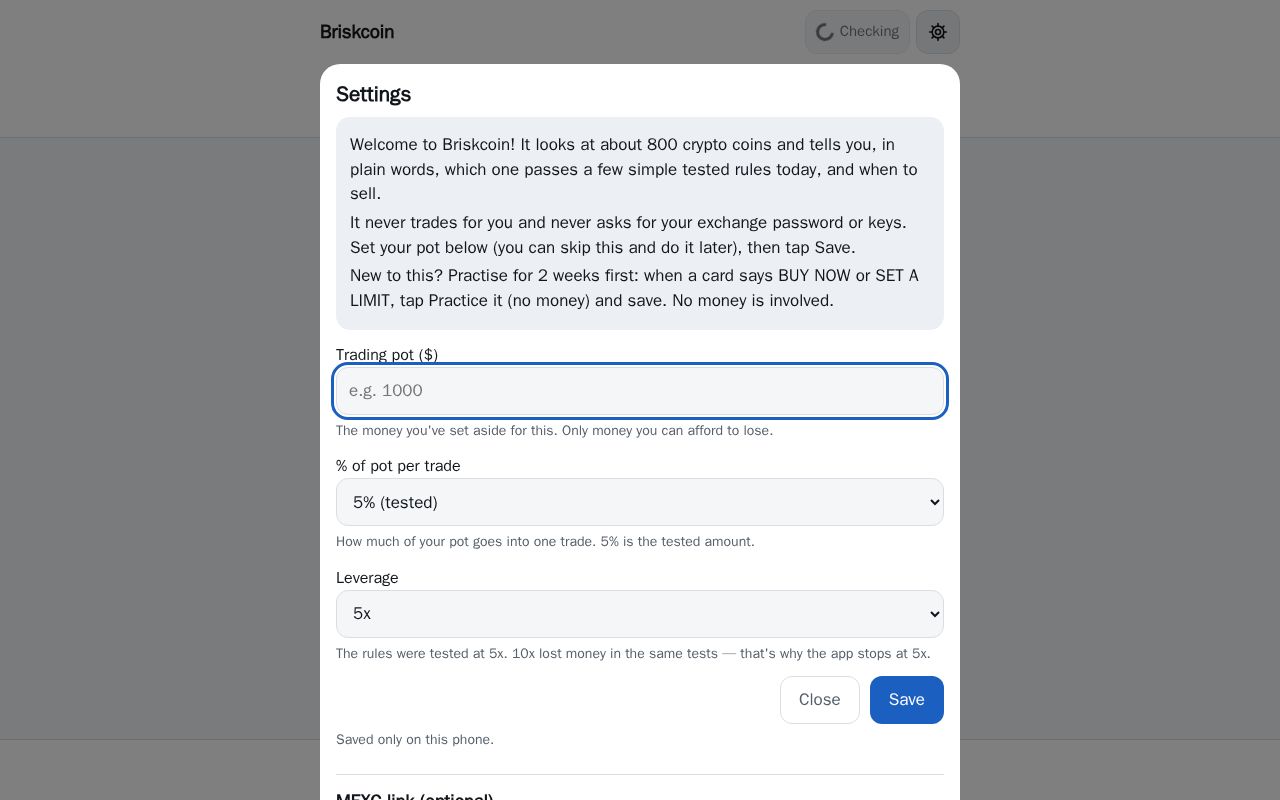 Preview of Briskcoin