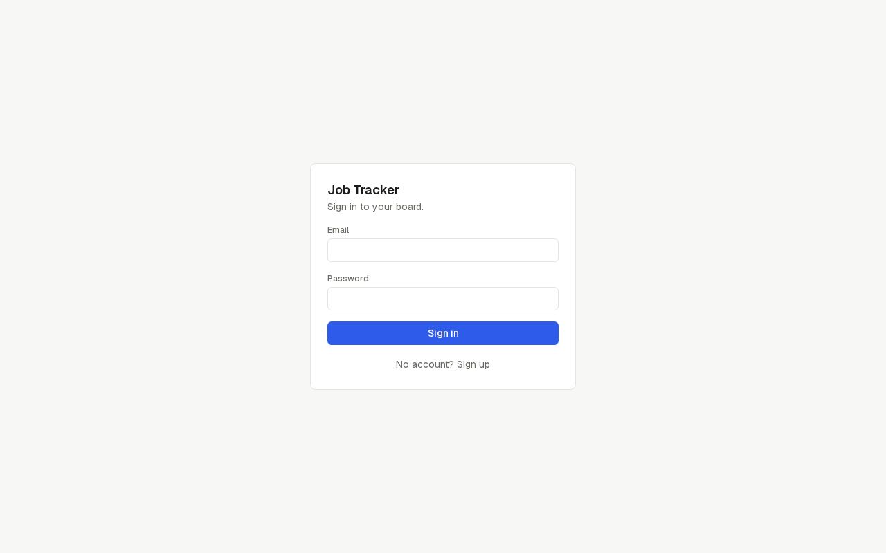 Preview of Job Tracker