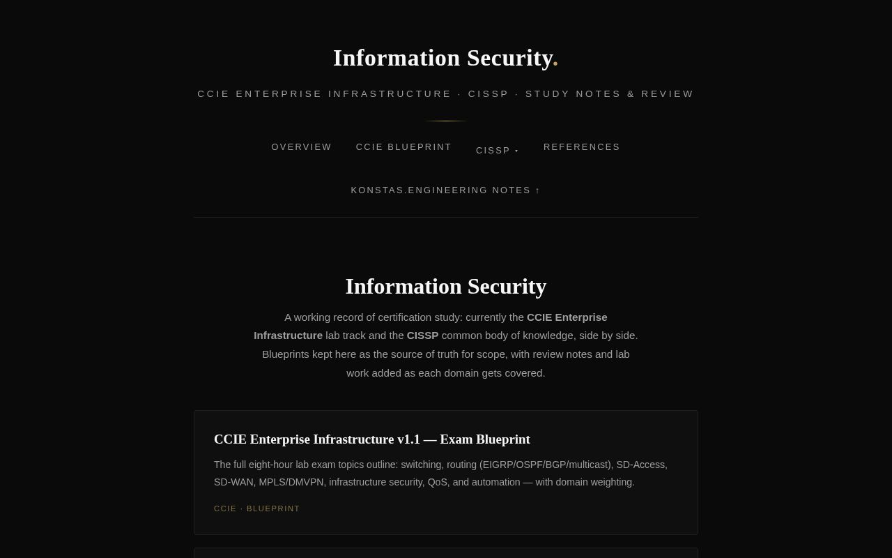 Preview of Information Security