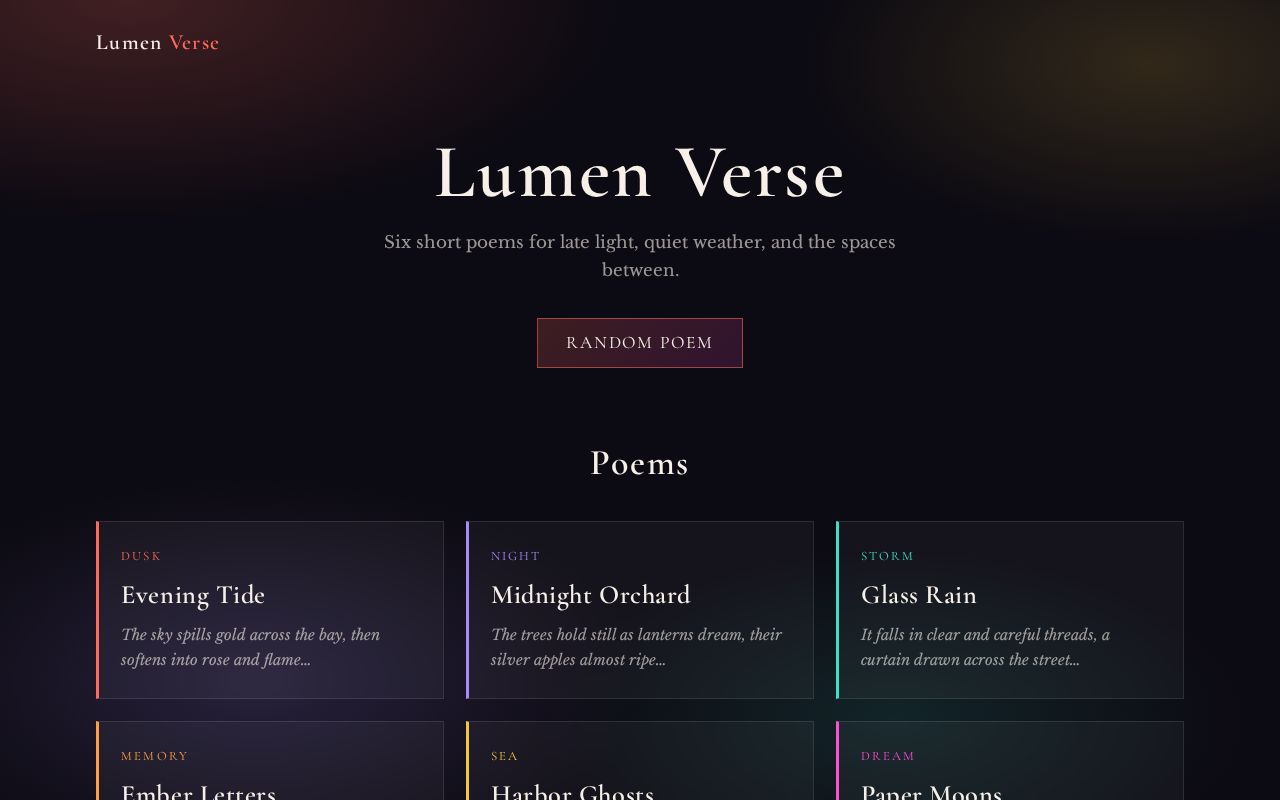 Preview of Simple Poetry Example