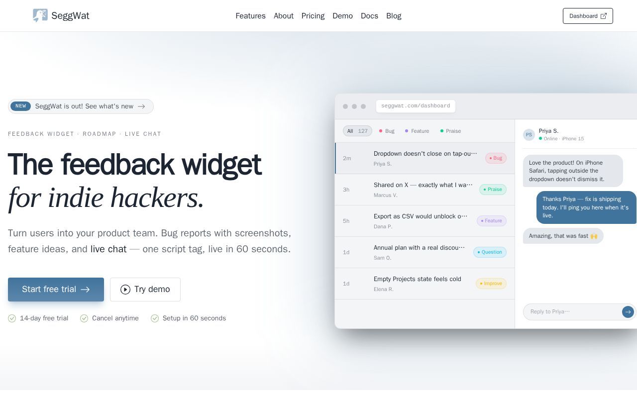 Preview of Seggwat Sdk
