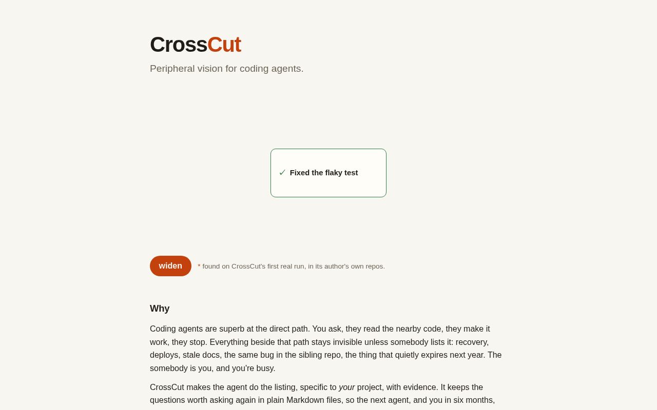 Preview of Crosscut
