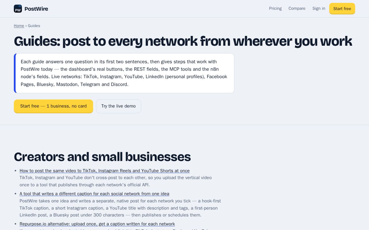 Preview of Postwire Examples