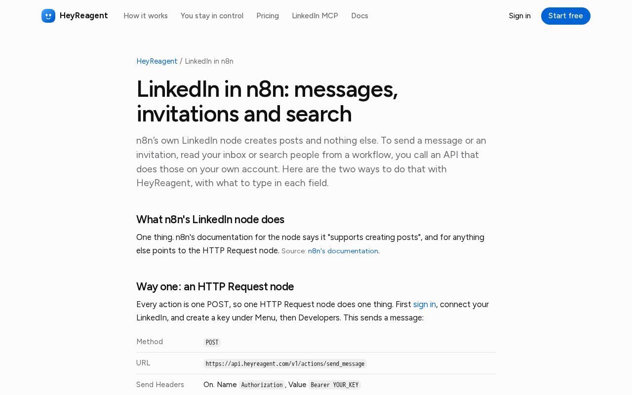 Preview of N8n Nodes Heyreagent