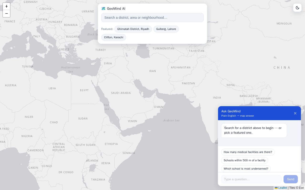 Preview of GeoMind AI