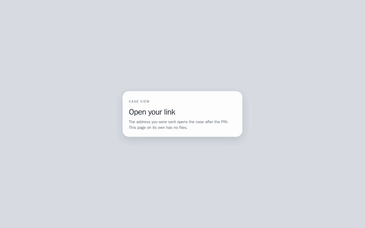 Preview of Case View