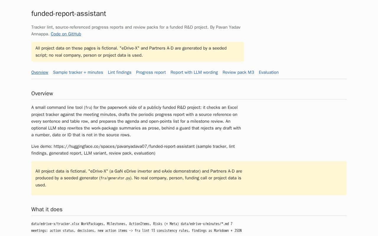 Preview of funded-report-assistant