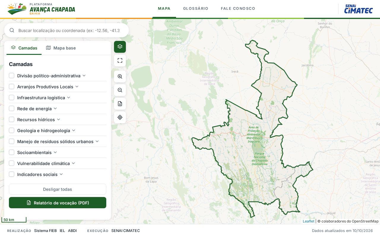 Preview of Webgis Avanca Chapada