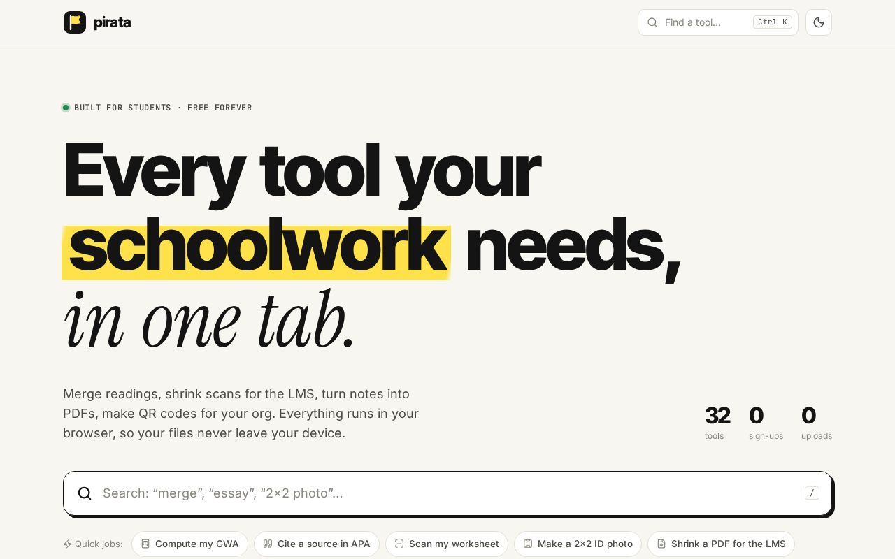 Preview of Piratatools