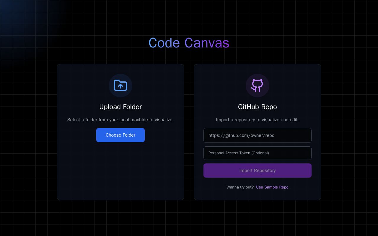 Preview of Code Canvas