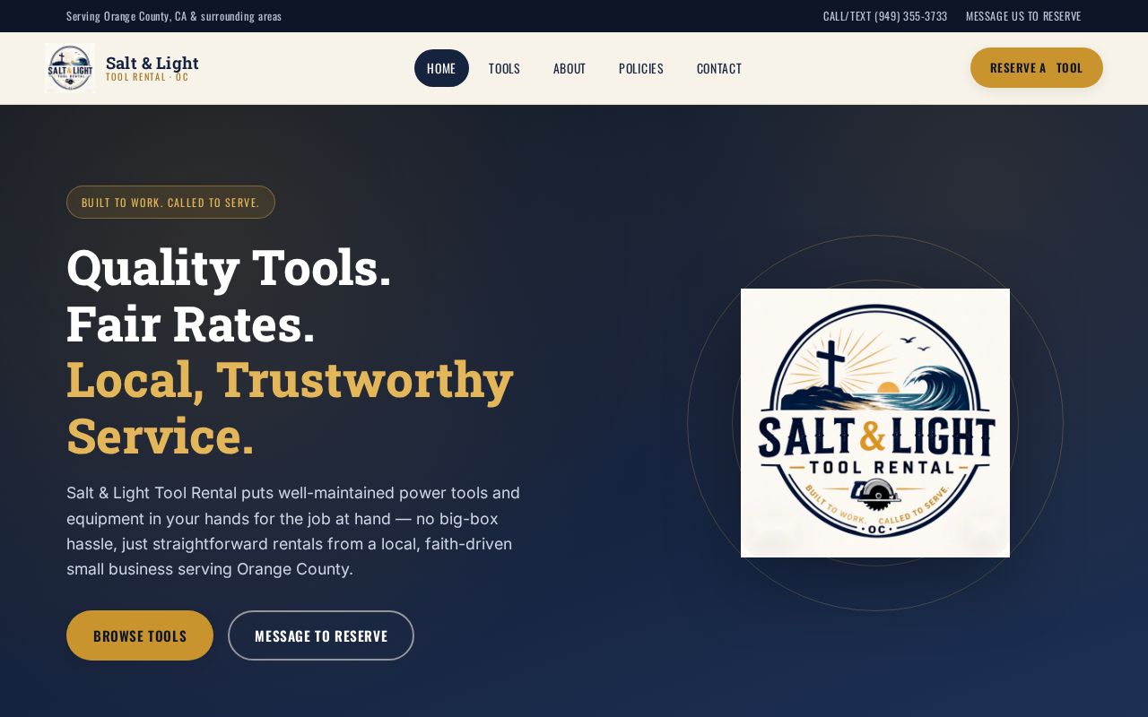 Preview of Salt Light Tool Rental