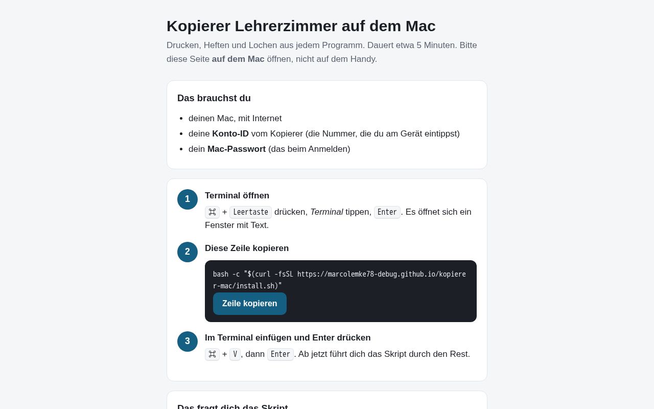 Preview of Kopierer Mac