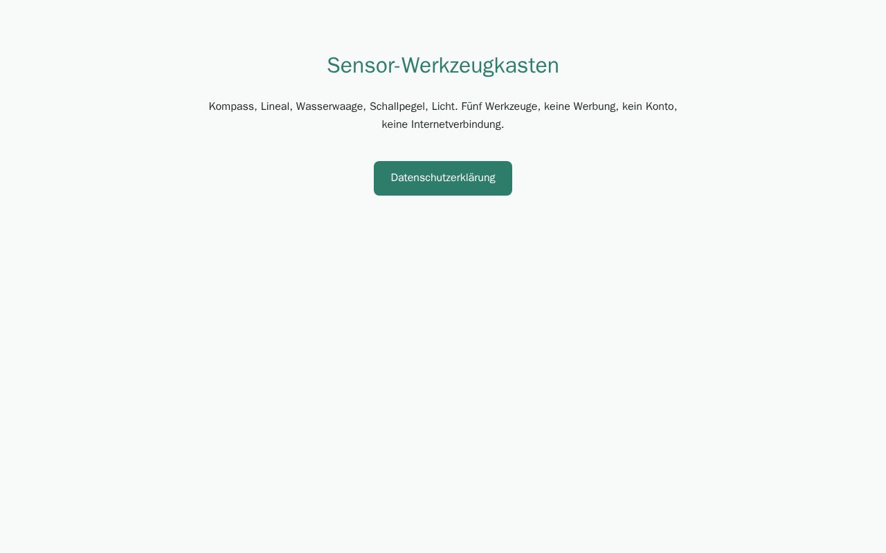 Preview of Sensor Toolkit