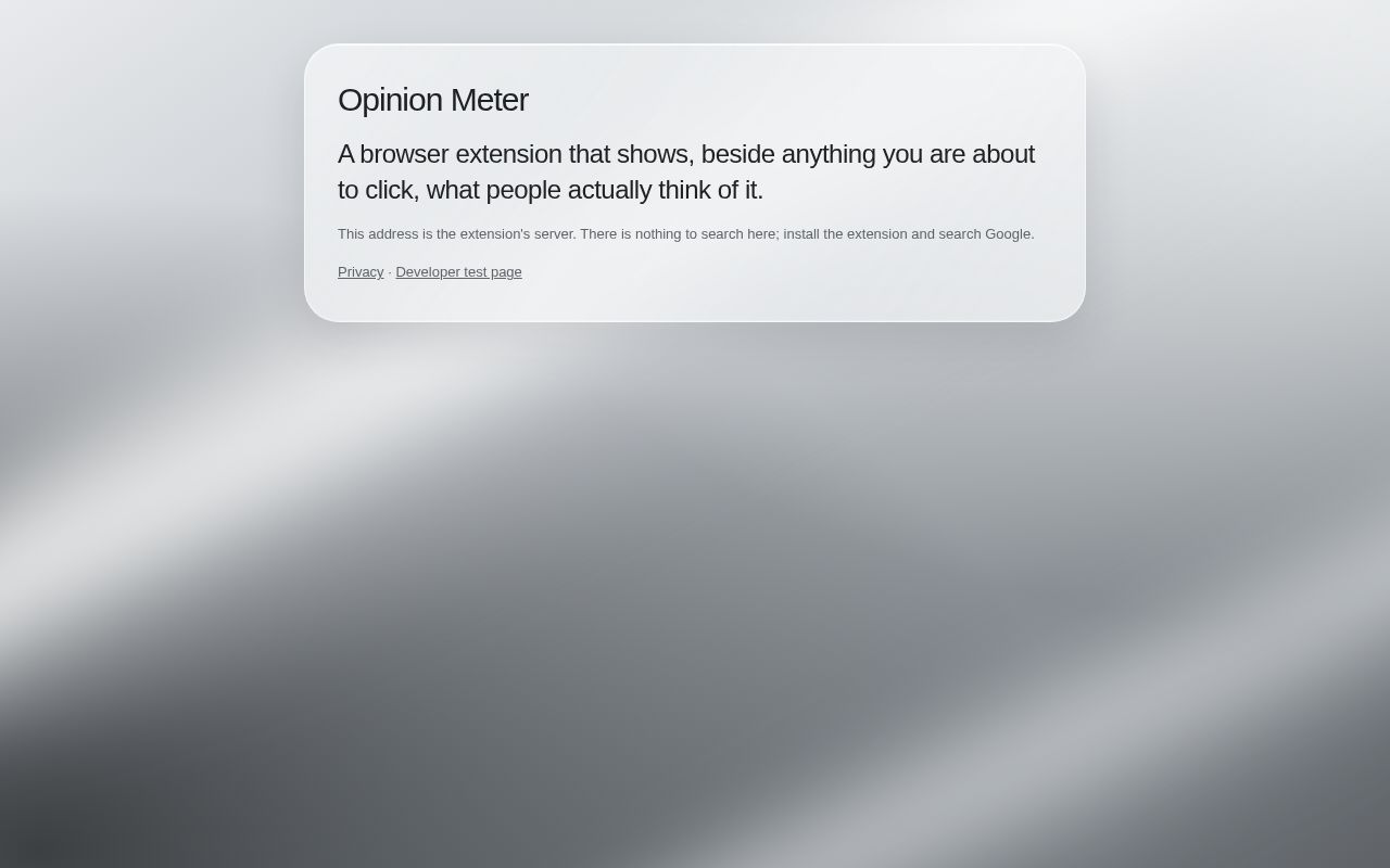 Preview of Opinion Meter
