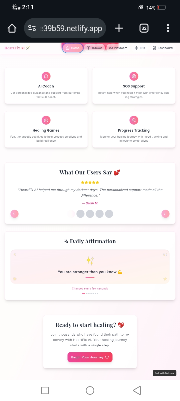 Preview of HeartFix AI