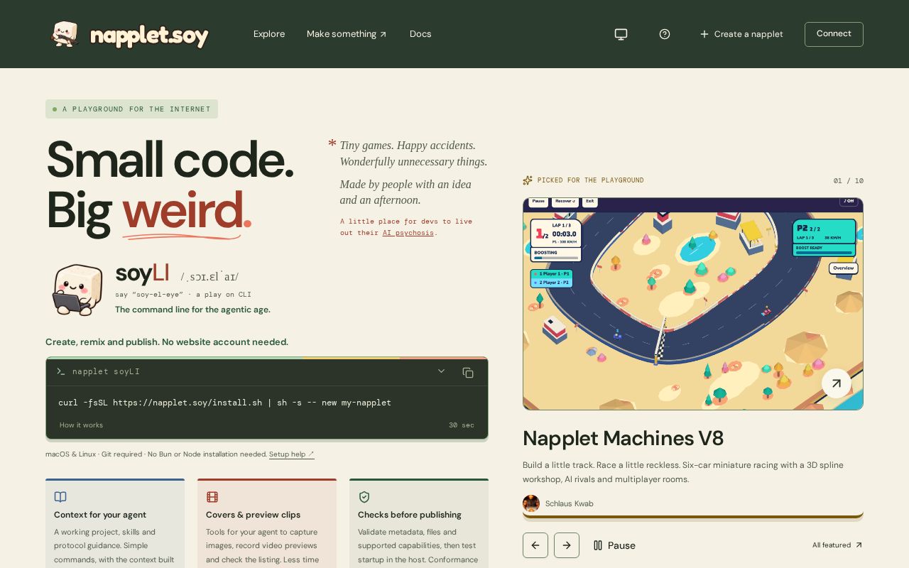 Preview of napplet.soy