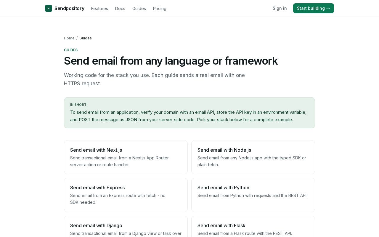 Preview of How to send email from your app