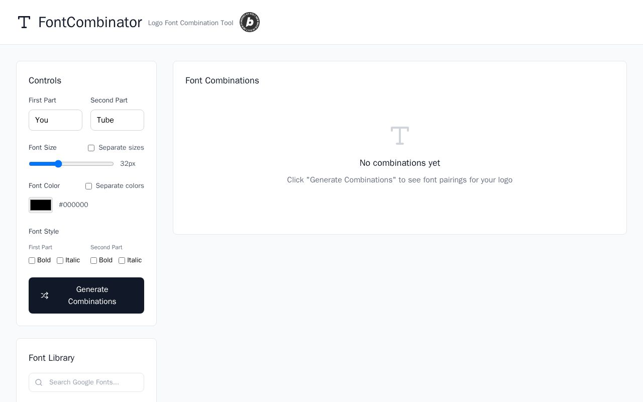 Preview of Font Combinator