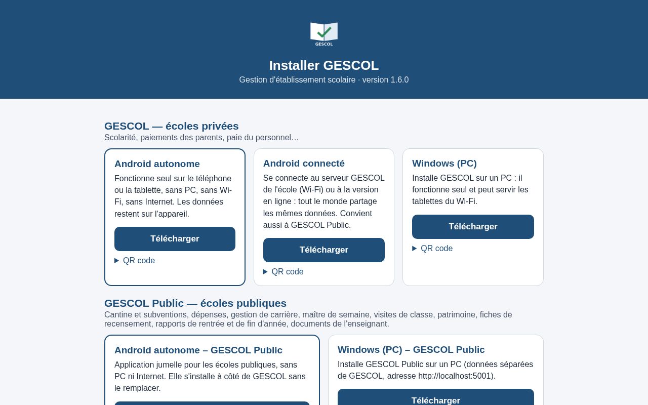 Preview of Installer GESCOL