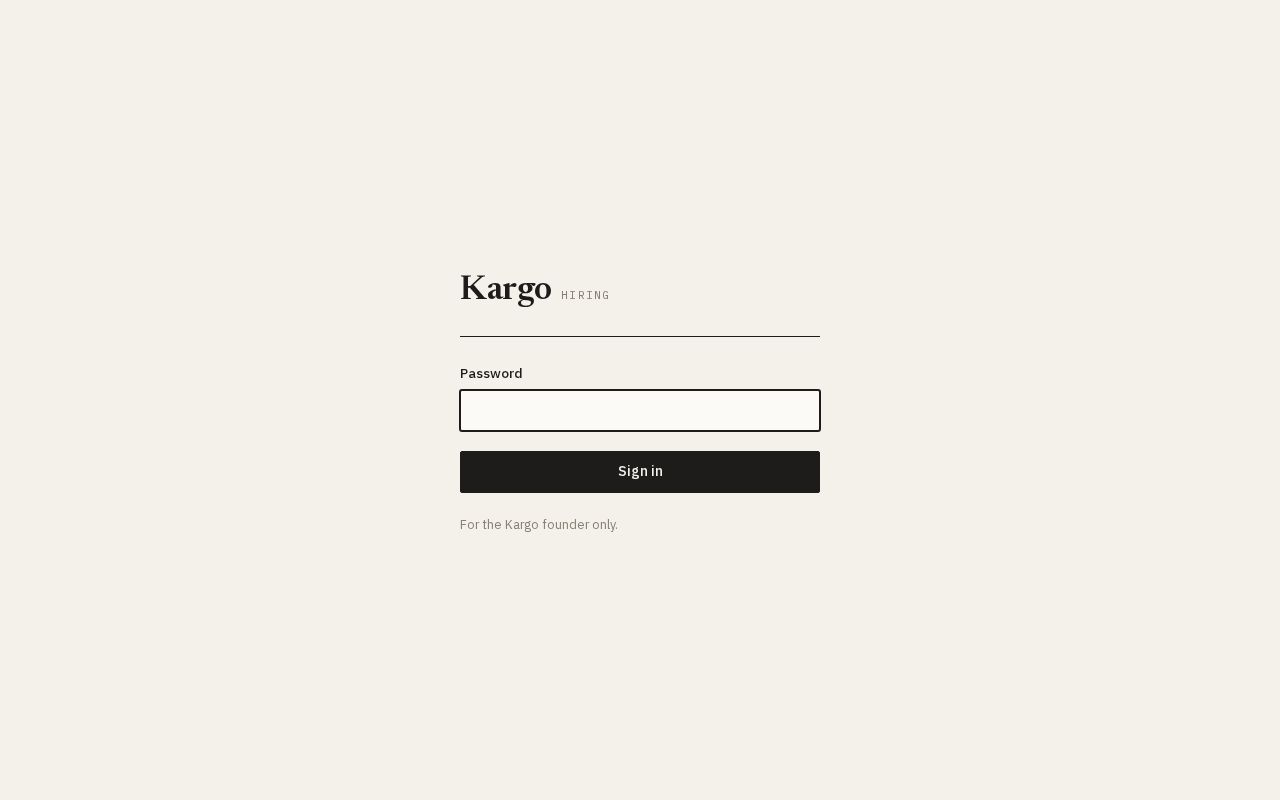 Preview of Kargo Hiring