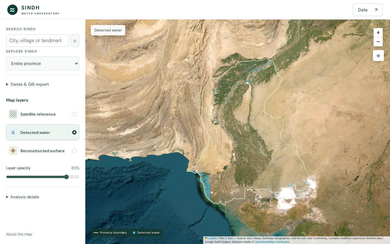 Preview of Sindh Water Observatory
