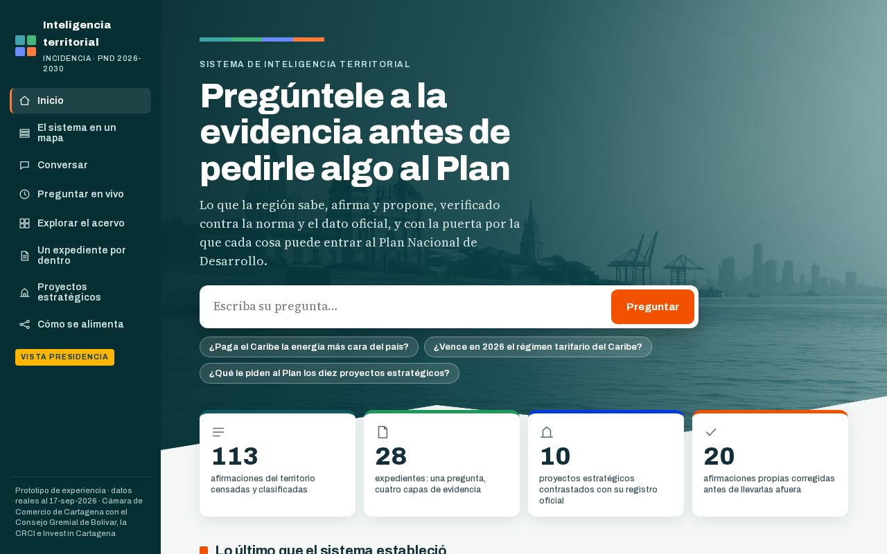Preview of Sistema Inteligencia Territorial