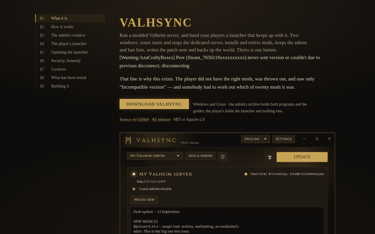 Preview of ValhSync