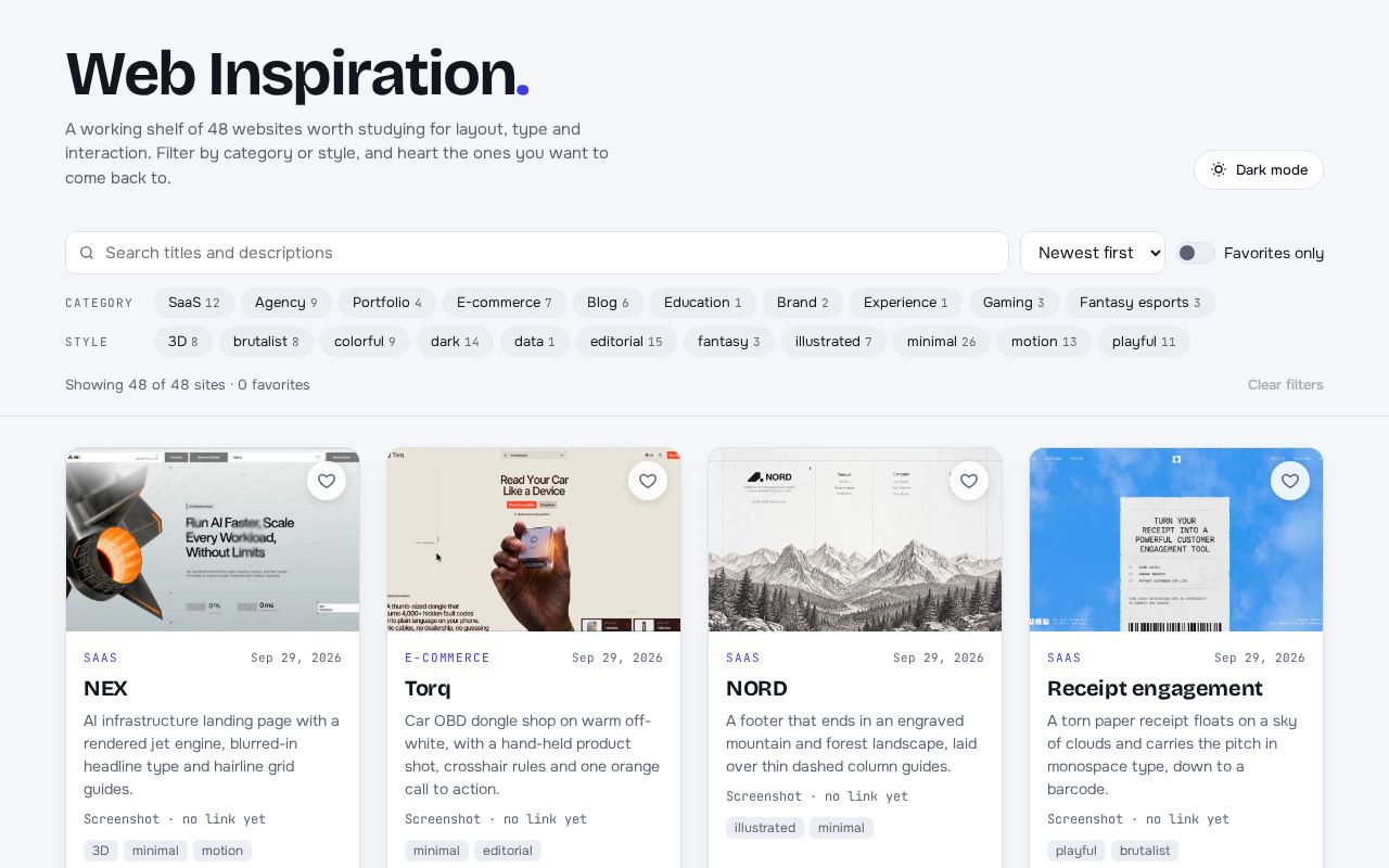 Preview of Web Inspiration