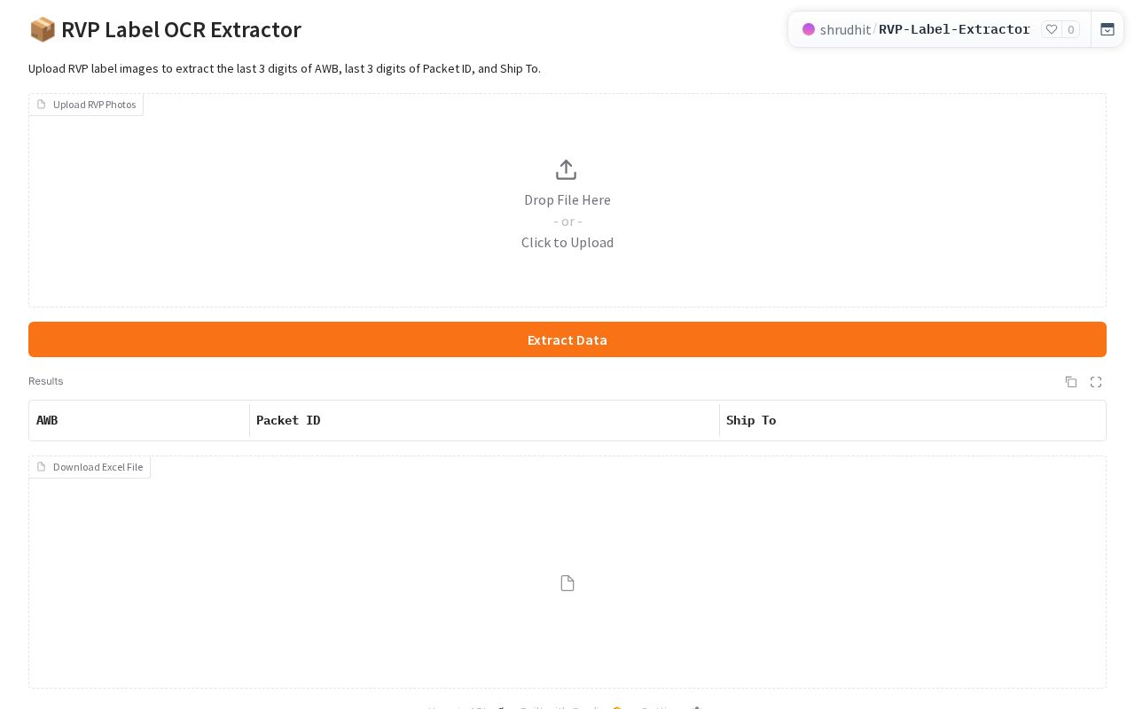 Preview of RVP Label Extractor
