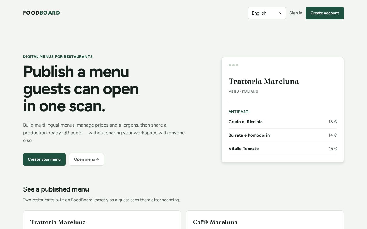 Preview of Foodboard
