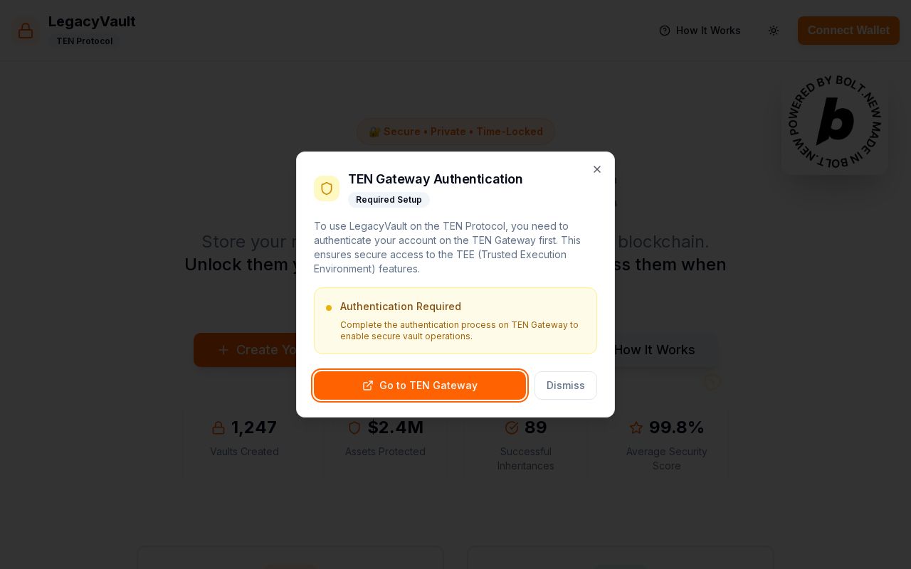 Preview of Legacy Vault
