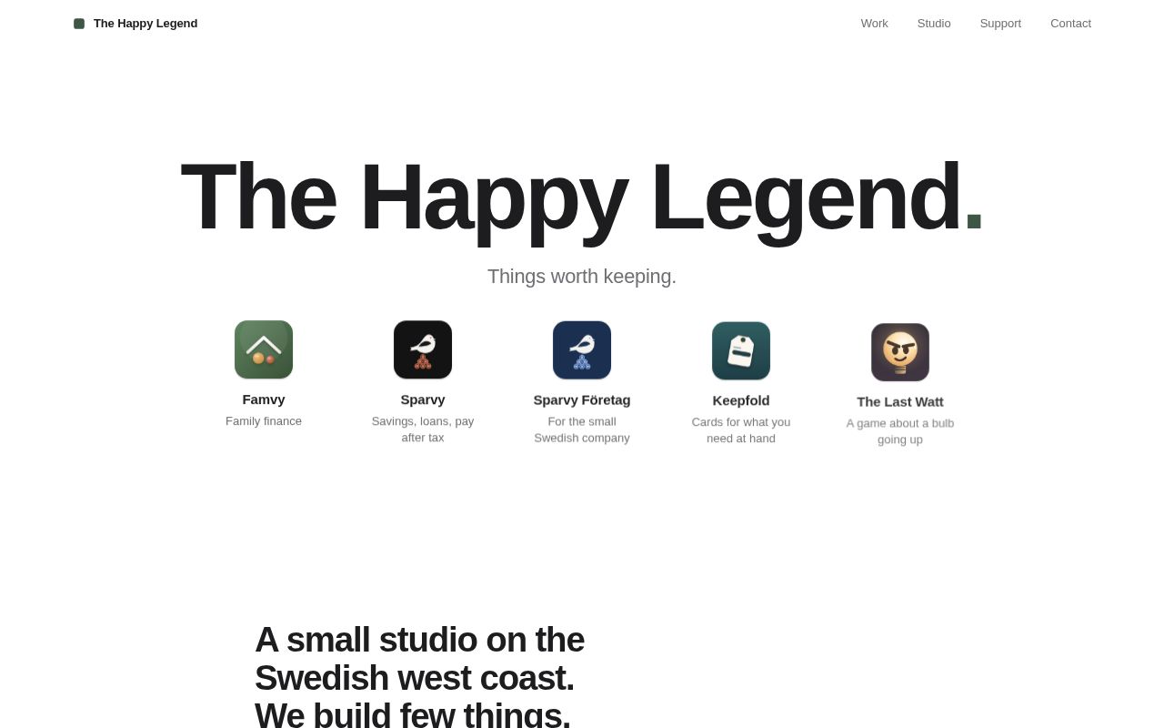 Preview of Thehappylegend Site