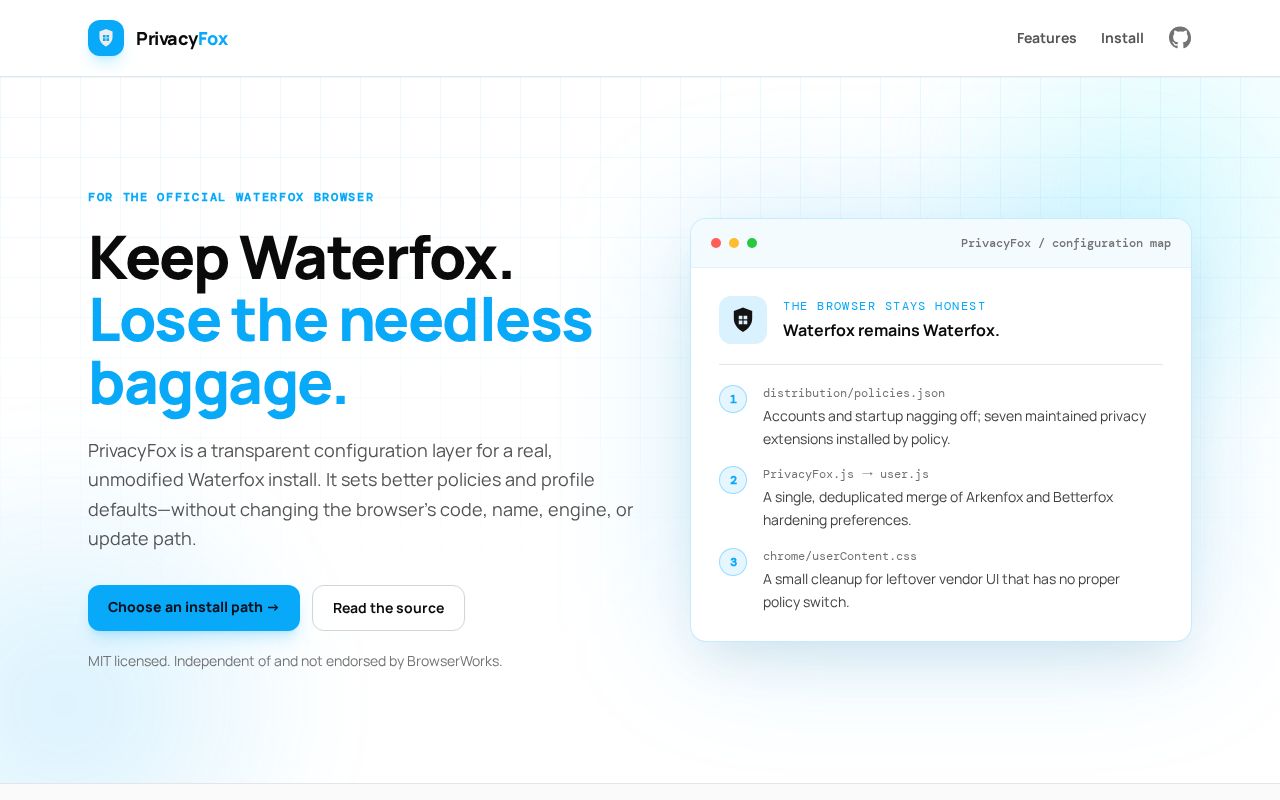 Preview of PrivacyFox