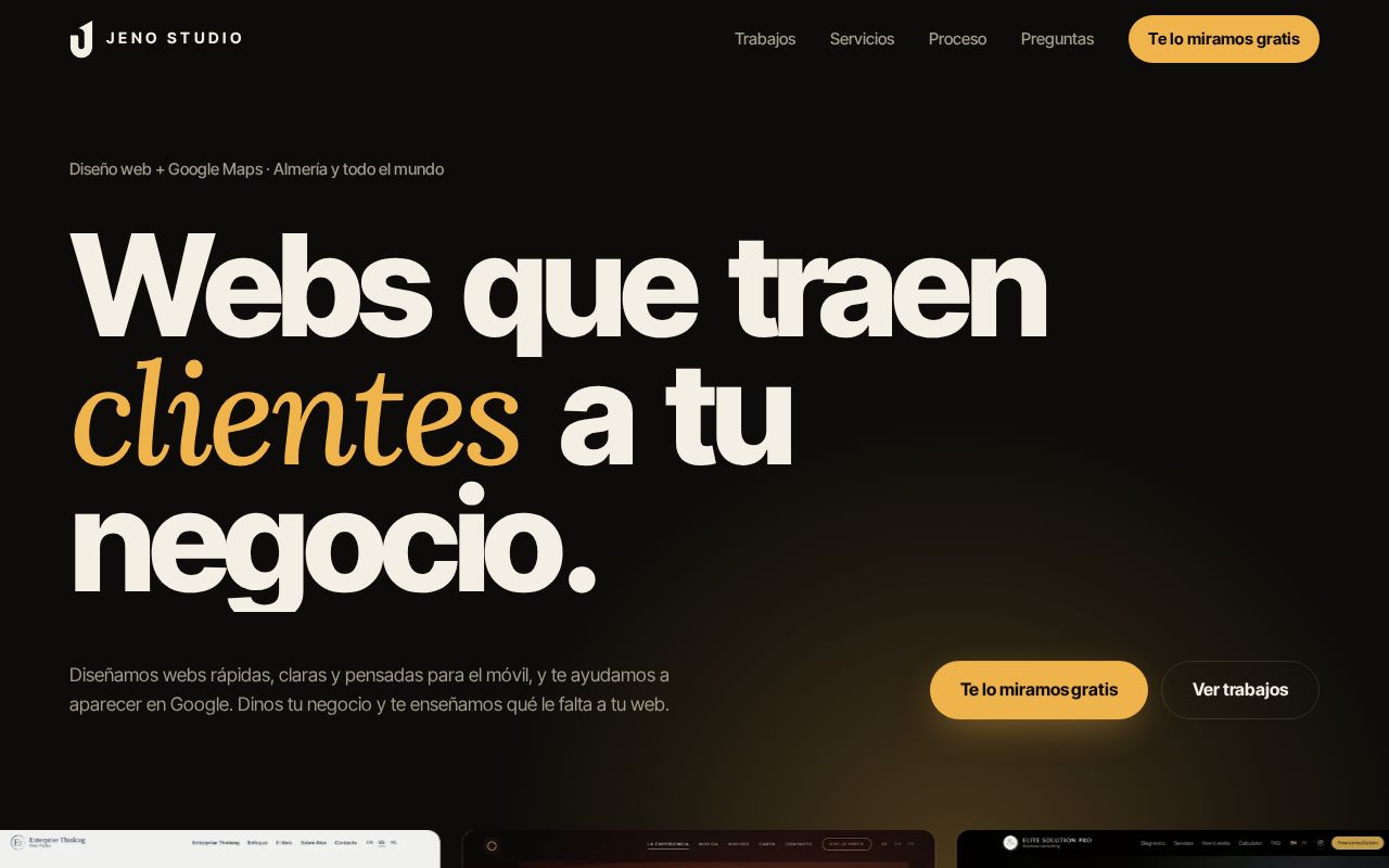 Preview of Jeno Studio Web