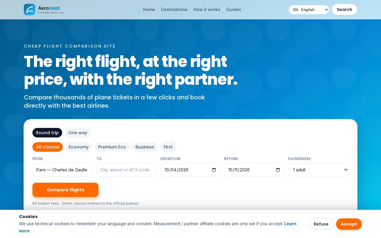 Preview of Comparateur affilié de vols flyUs (MVP Next.js)