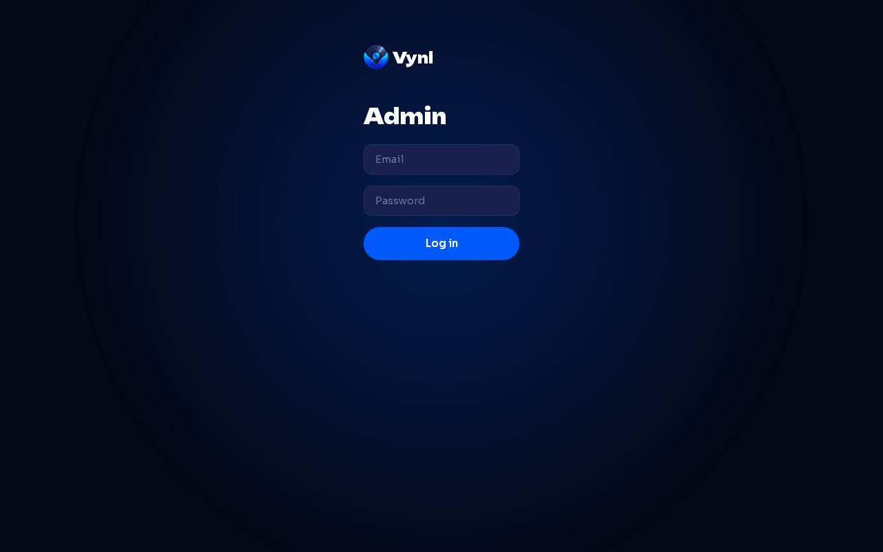 Preview of Vynl Adminapp