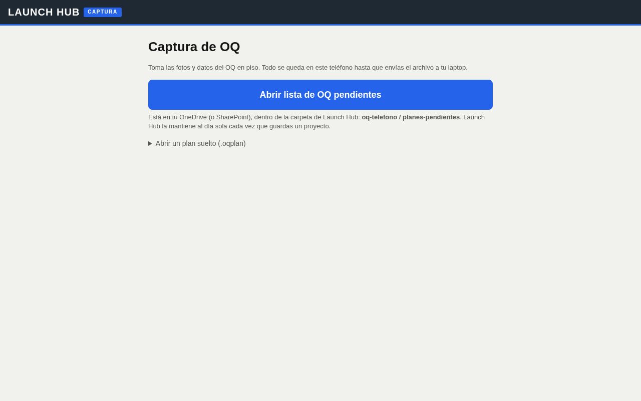 Preview of Launchhub Captura