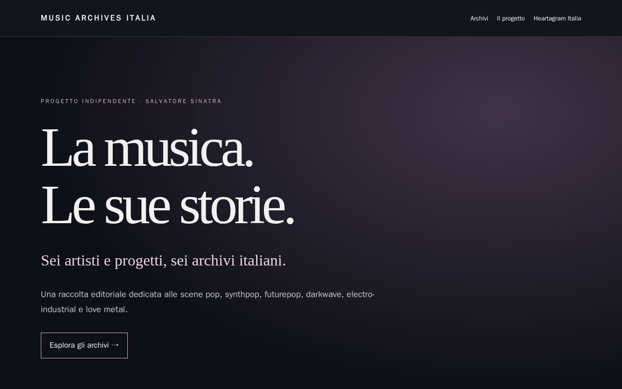 Preview of Music Archives Italia