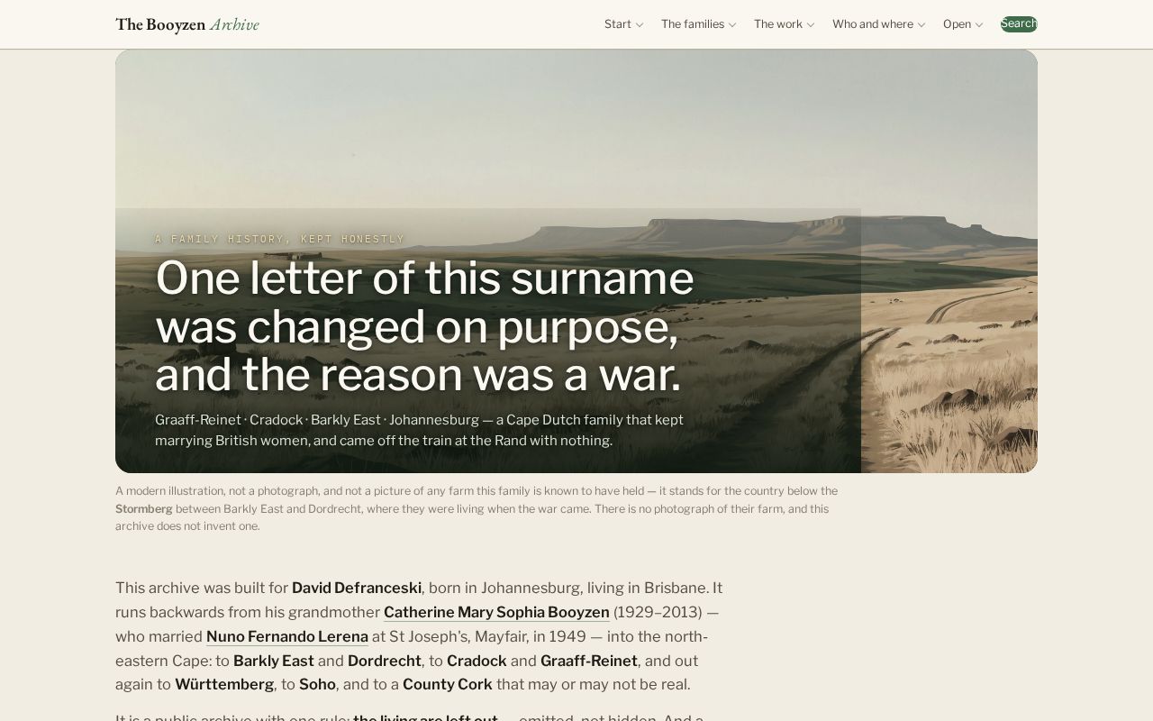 Preview of TheBoozen Family Research Site