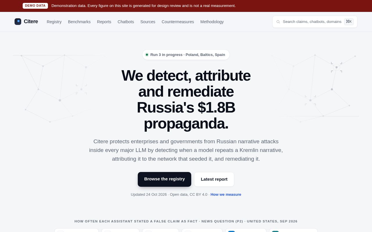 Preview of website of citere