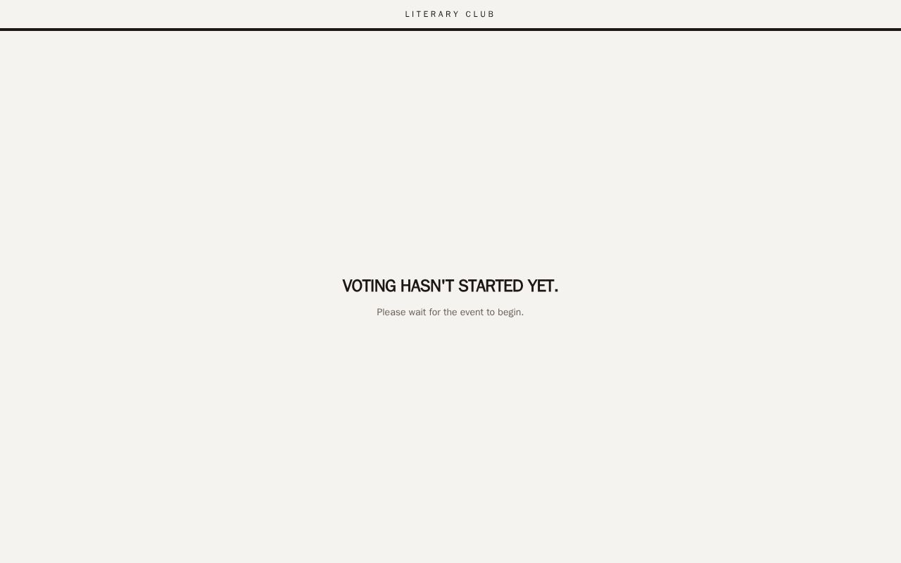 Preview of Live Voting
