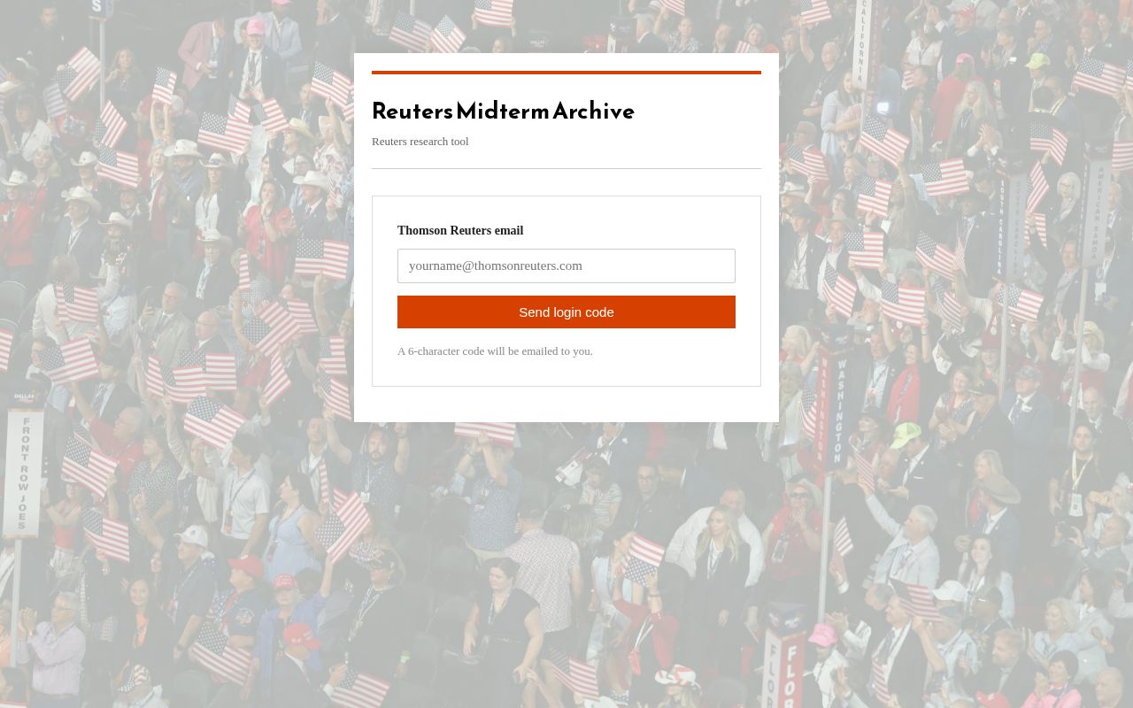 Preview of serachable archive of Reuters USA-ELECTION stories from Jan 1 2026 onward