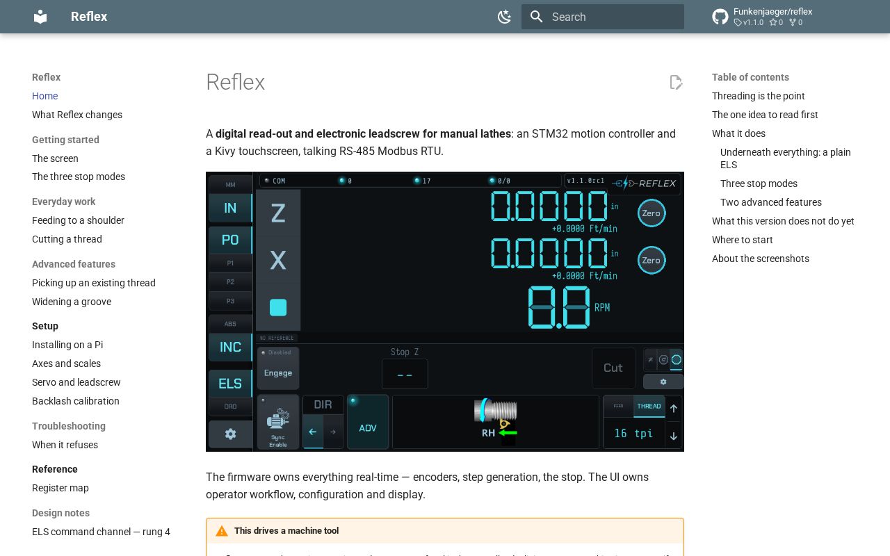 Preview of Electronic leadscrew for a manual lathe: STM32 firmware + Kivy touchscreen UI (monorepo)