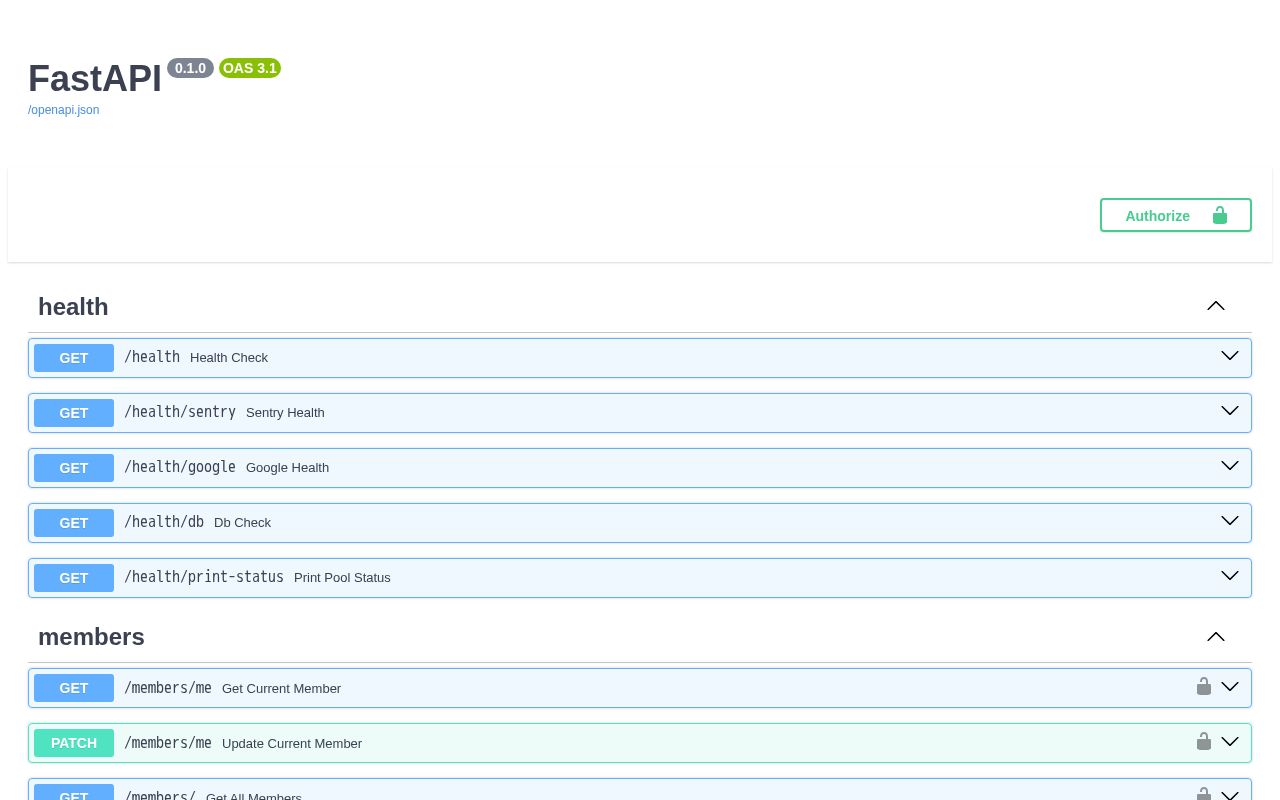 Preview of FastAPI