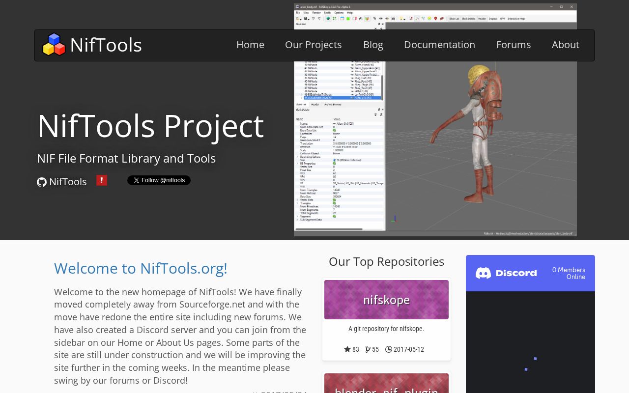 Preview of Blender Niftools Addon