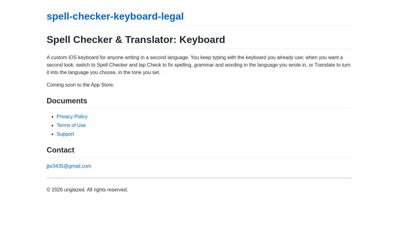 Preview of Spell Checker & Translator: Keyboard