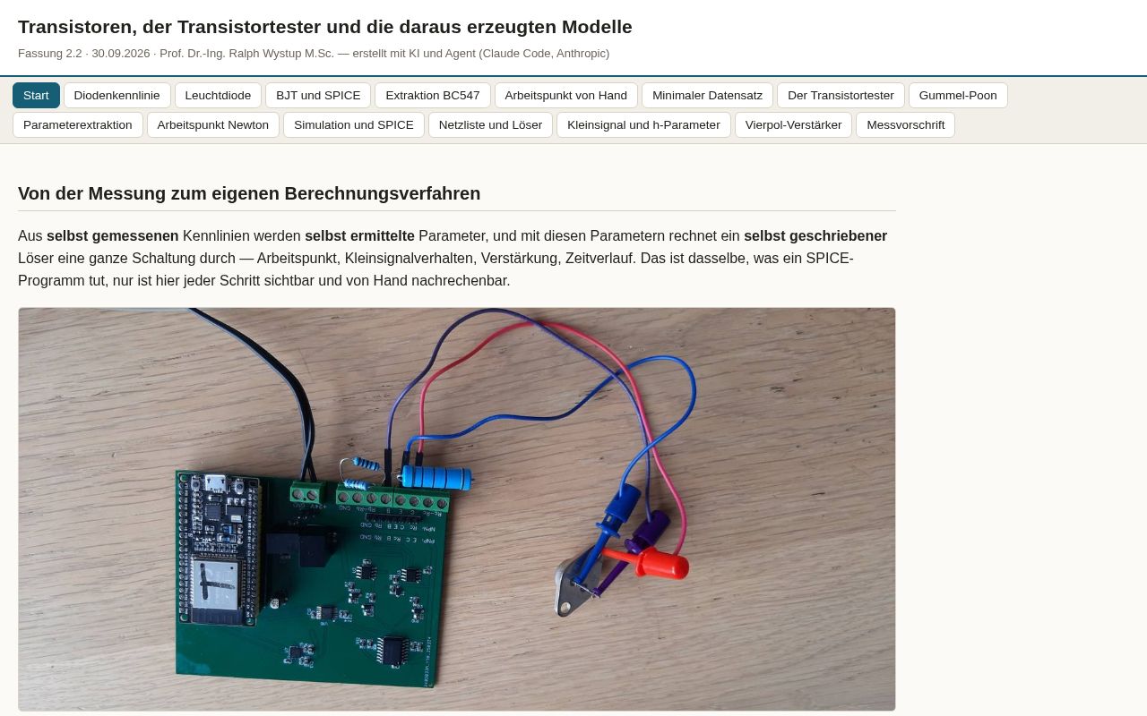Preview of Transistoren Transistortester Und Daraus Erzeugte Modelle